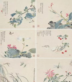 晚清画家翁小海花鸟鱼虫精品鉴赏