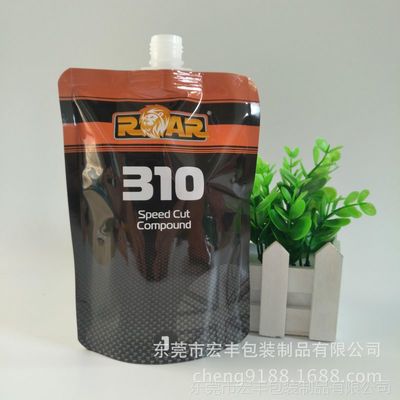 工厂订做空白吸嘴袋1000ml 可印刷品牌LOGO 花卉图案 花鸟鱼虫