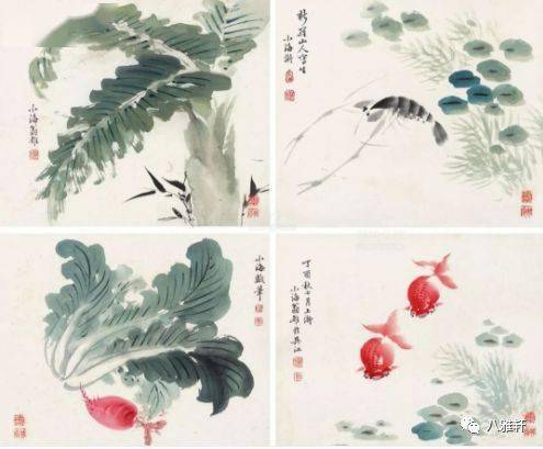 八雅轩丨 晚清画家翁小海花鸟鱼虫精品鉴赏