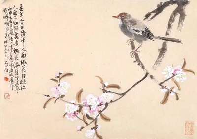 水墨画写意花鸟鱼虫